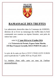 Ramassage des Truffes 2024-2025