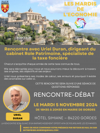 Rencontre-débat - les Mardis de l'économie - 5/11