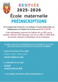 Préinscription - Ecole maternelle