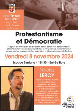 Conférence - Vendredi 8 Novembre