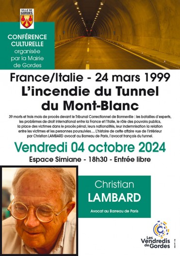 Conférence - Vendredi 4 Octobre