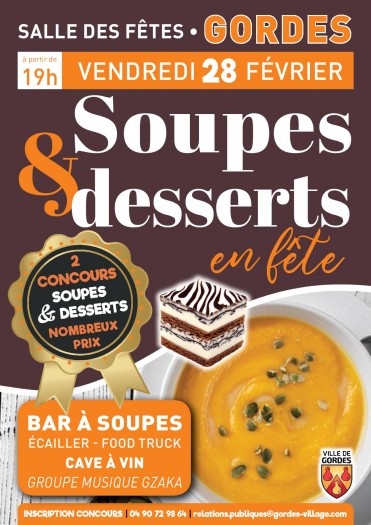 Soirée gourmande - Concours de soupes et desserts - Dégustation