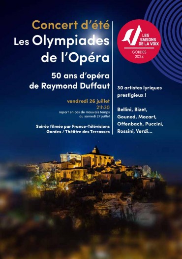 Les Saisons de la Voix - Les Olympiades de l'opéra - 26 juillet